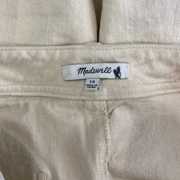 Madewell Capital A-Line Denim Mini Skirt Sz 10 Boho Preppy - Picture 9 of 9